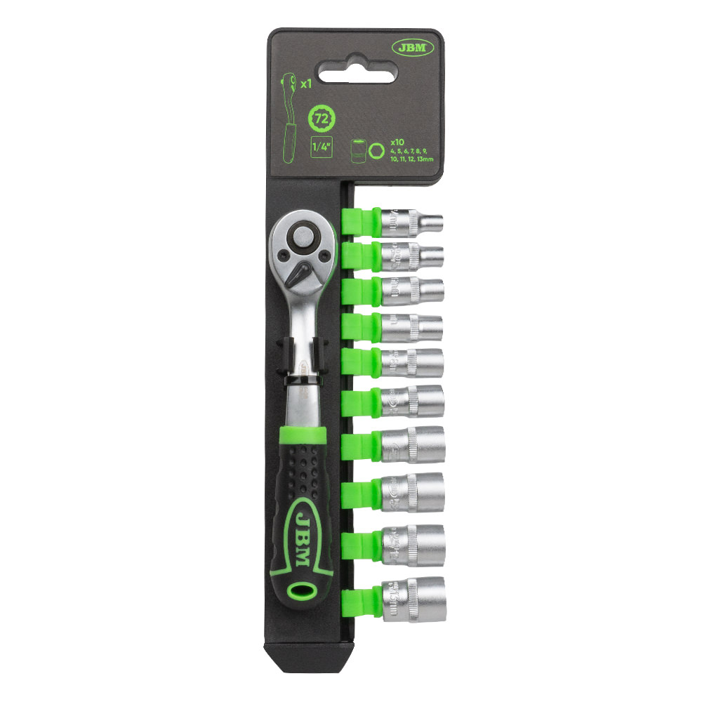 CLIQUET 72 DENTS DE 1/4" AVEC DOUILLES HEX.