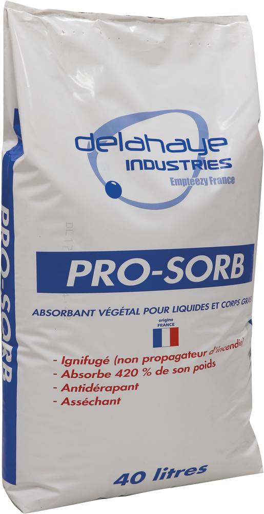 ABSORBANT VEGETAL GRANULE IGNIFUGE