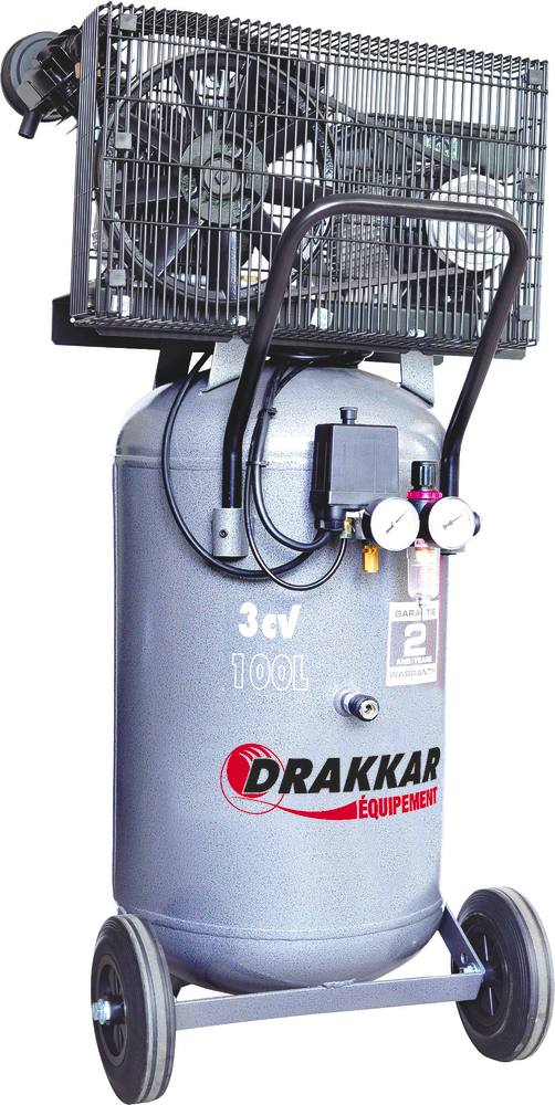 COMPRESSEUR 100L 3HP VERTICAL