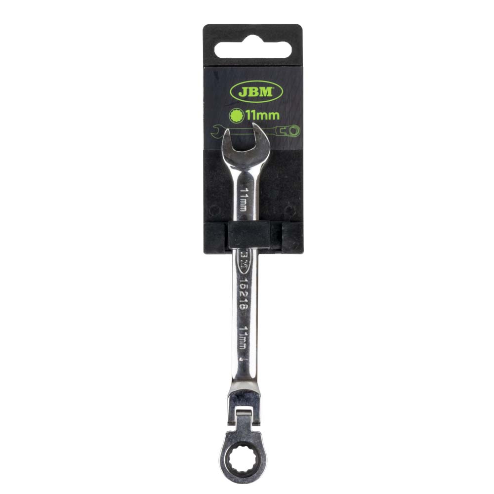 CLÉ MIXTE TÊTE FLEXIBLE 11 MM – REVÊTEMENT MIROIR