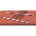 SUPPORT DE PANNEAU SOLAIRE POUR TOITURE EN CÉRAMIQUE