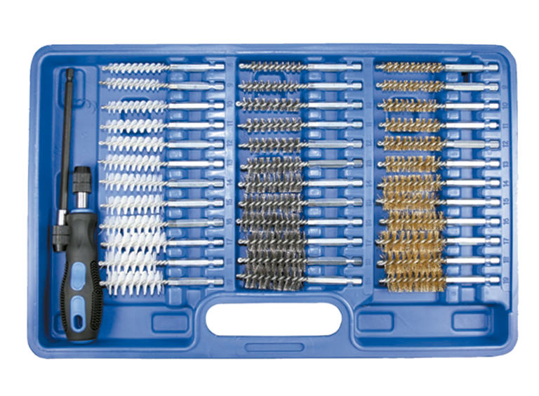 COFFRET DE 38 BROSSES MÉTALLISÉ