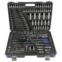 COFFRET DE DOUILLES 216 PIÈCES 6 PANS - CHROME