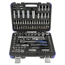 COFFRET DE DOUILLES 108 PIÈCES 6 PANS - CHROME