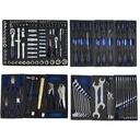 JEU DE PLATEAUX À OUTILS POUR CHARIOT À OUTILS SUR ROUES - BLEU
