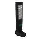 LAMPE DE TRAVAIL ATELIER 24+6 LEDS AVEC BATTERIE RECHARGABLE/DOUBLE AIMANT ARRIERE ET BASE AIMANTÉE