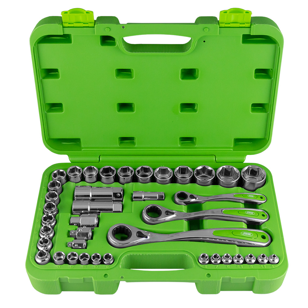 MALLETTE D'OUTILS DE PASSAGE DE 39 PIÈCES CHROMÉE