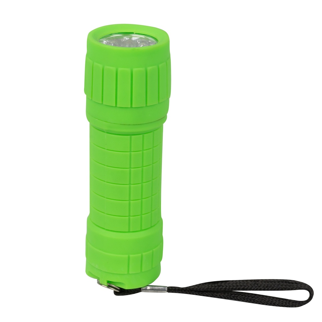 LAMPE TORCHE DE 9 LEDS, VERT