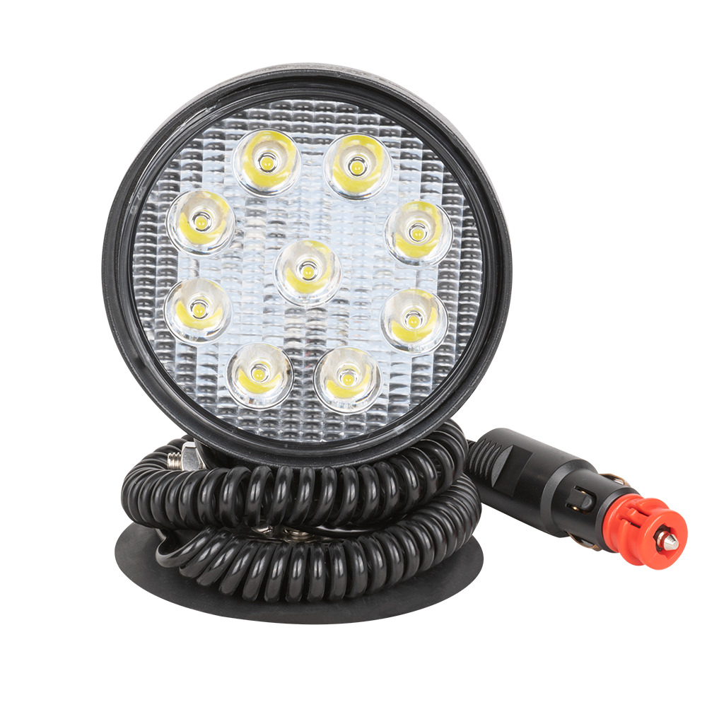 PROJECTEUR DE TRAVAIL, ROND, LUMIÈRE CONCENTRÉ, BASE MAGNETIQUE