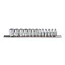 RAIL A DOUILLES TOURNEVIS 1/4" 6 PANS