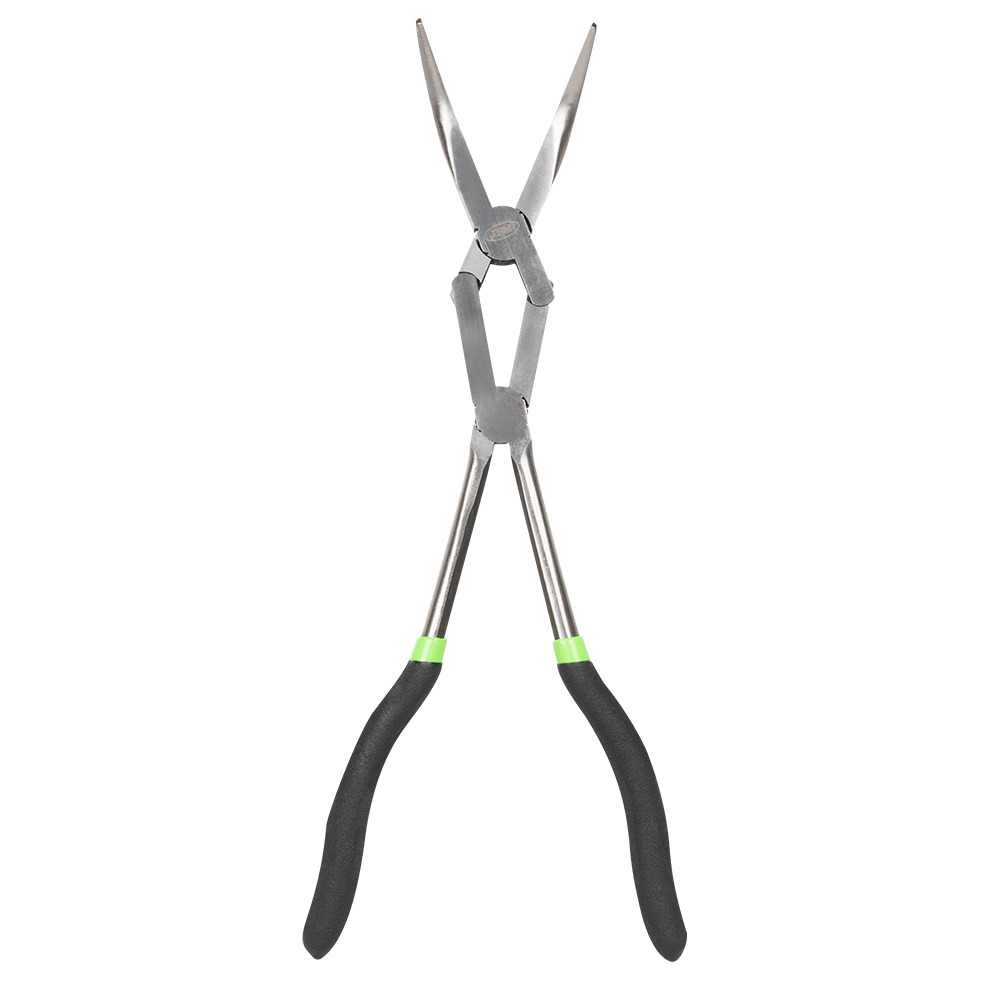 PINCES EXTRA LONGUES SYSTÈME CISEAUX-COURBÉ 45°