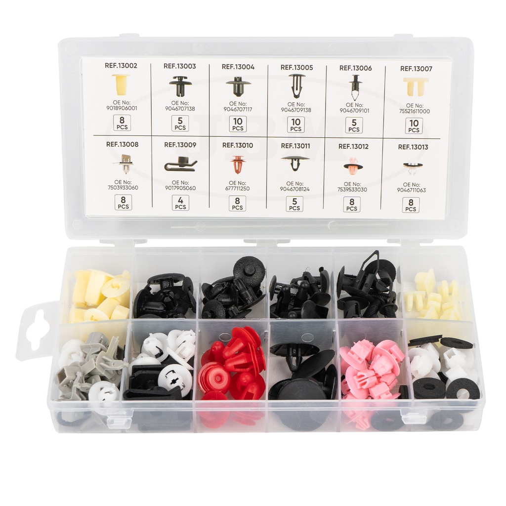 ÉTUI CLIPS EN PLASTIQUE POUR TOYOTA / LEXUS 89 PCS