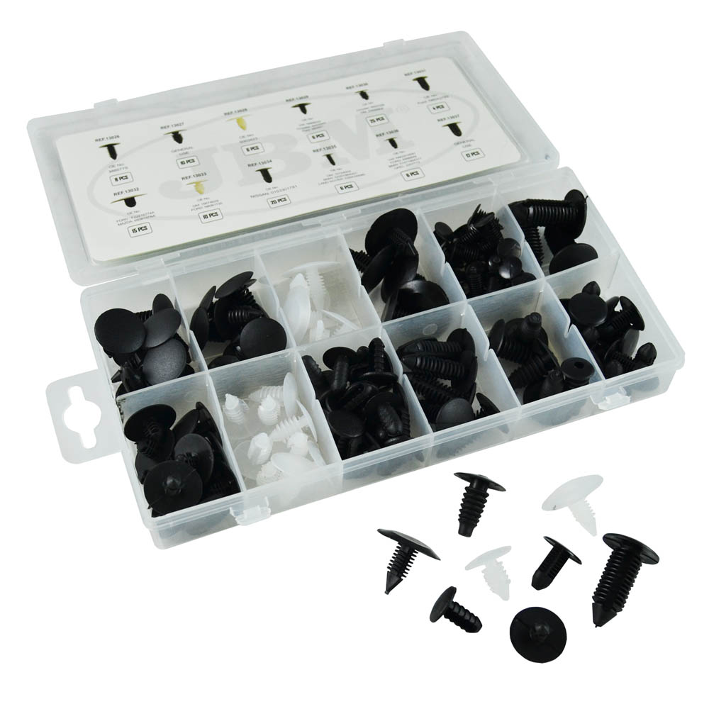 CLIPS EN PLASTIQUE UNIVERSEL COFFRET 128