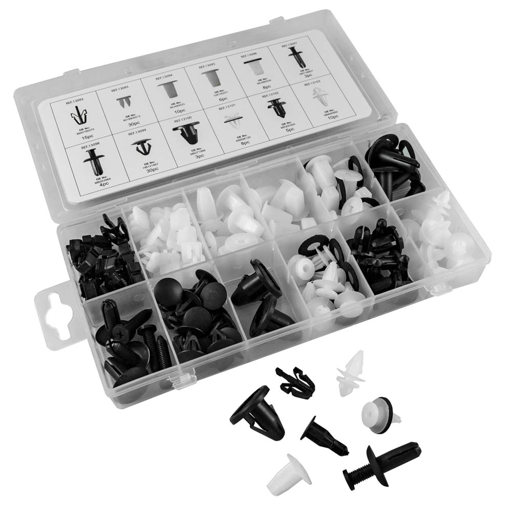 ÉTUI DE CLIPS EN PLASTIQUE POUR MITSUBISHI 134 PCS