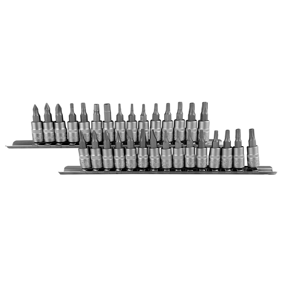 RAIL A 30 DOUILLES TOURNEVIS 1/4"