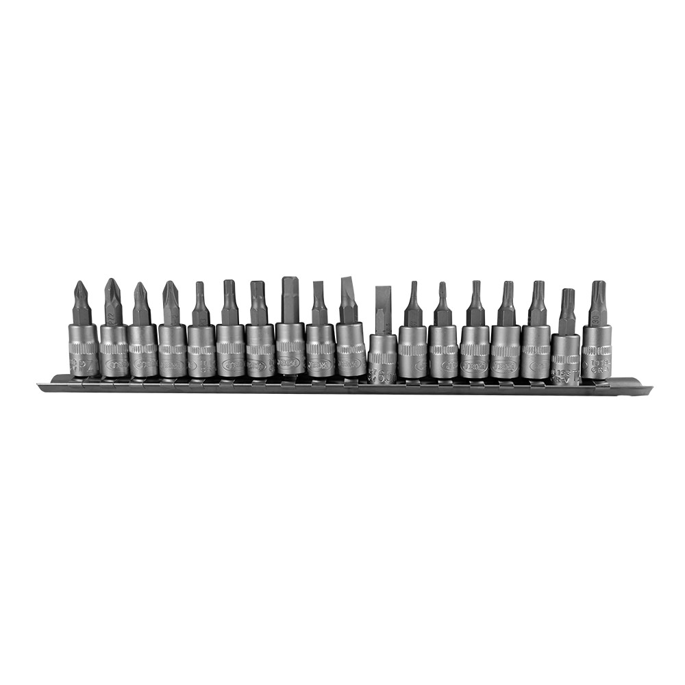 RAIL A 18 DOUILLES TOURNEVIS 1/4"
