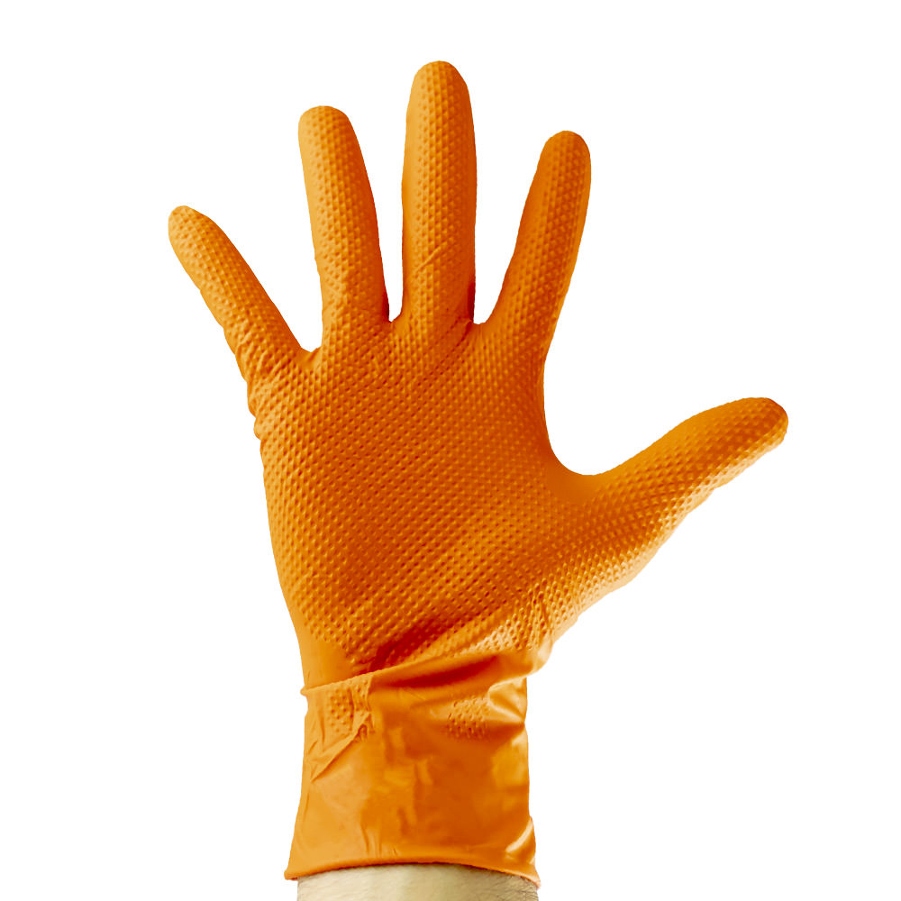 BTE 100 GANTS ORANGES NITRILE 7ml T.L