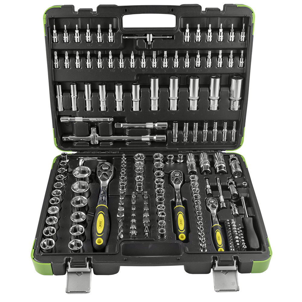 COFFRET À OUTILS 179 PIÈCES 6 PANS - CHROME