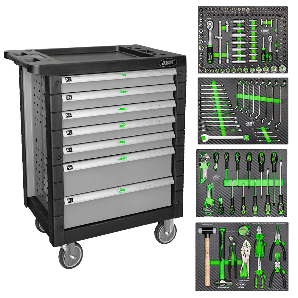 SERVANTE D'OUTILS 7 TIROIRS - GRIS