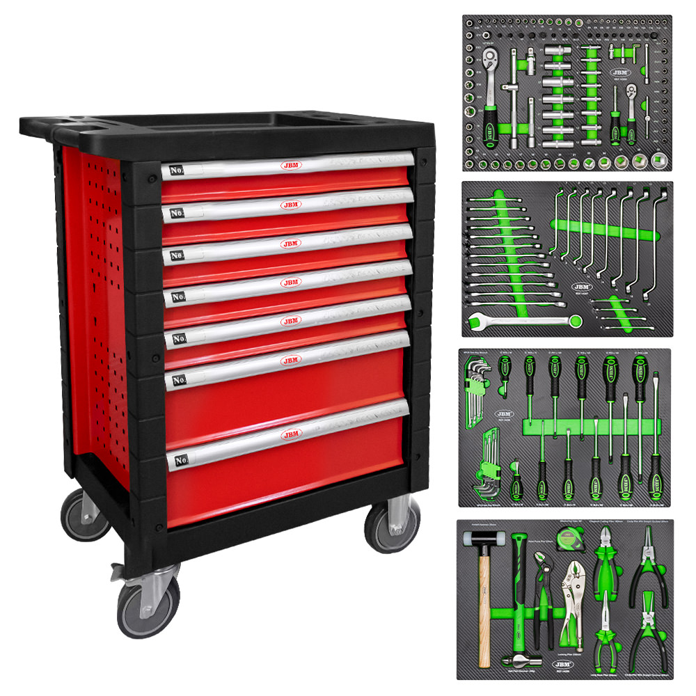 SERVANTE 7 TIR  ROUGE + COMPO