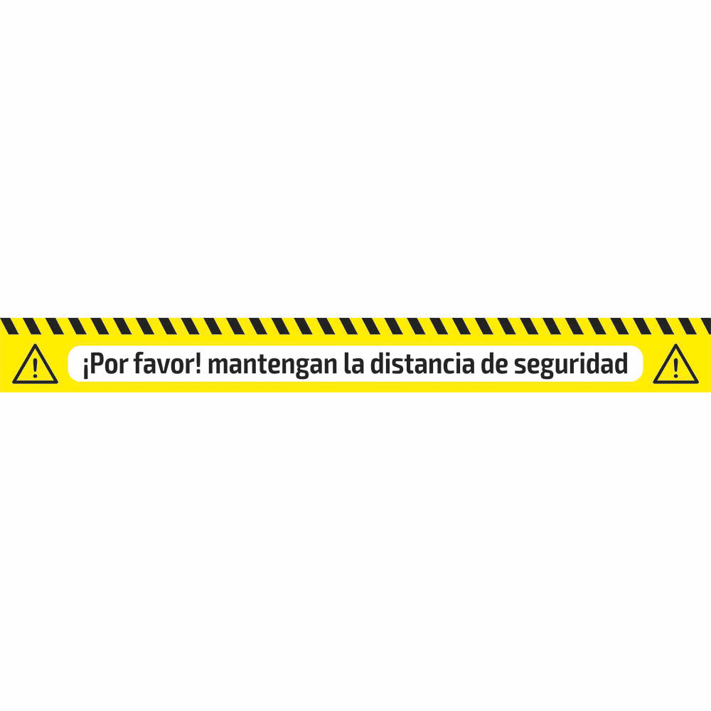 RUBAN ADHÉSIF DE SIGNALISATION - DISTANCE DE SÉCURITÉ