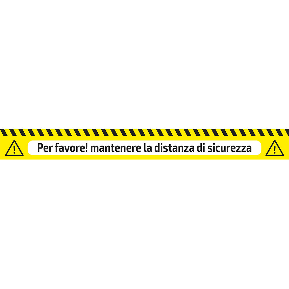 RUBAN ADHÉSIF DE SIGNALISATION - DISTANCE DE SÉCURITÉ