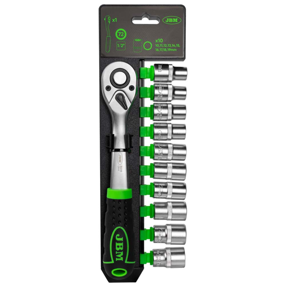 CLIQUET 72 DENTS DE 1/2" AVEC DOUILLES 12 PANS