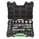 COFFRET D'OUTILS 22 PIÈCES DOUILLES À 12 TRANCHANTS 1/2" ZINGUÉ