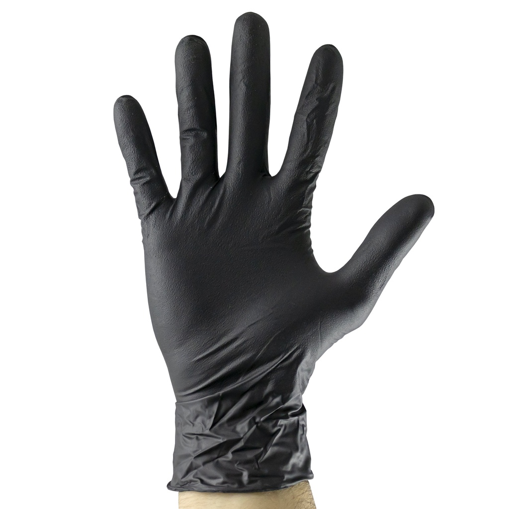 BTE 100 GANTS NOIRS NITRILE 3.5ml T.XL
