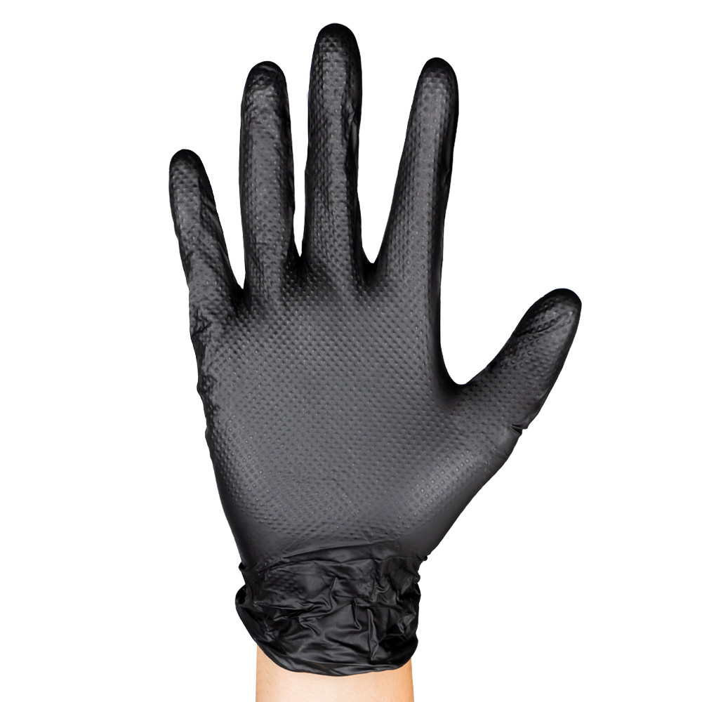 BTE 100 GANTS NOIRS NITRILE 7ml T.XL