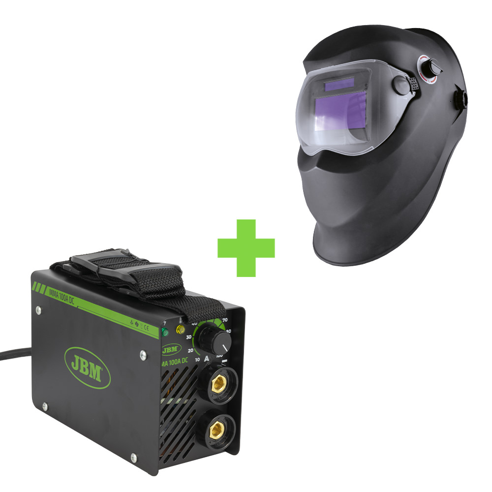 PROMO-53981 DISPOSITIF POUR SOUDAGE À L’ARC ÉLECTRIQUE MANUELLE + CASQUE À SOUDER