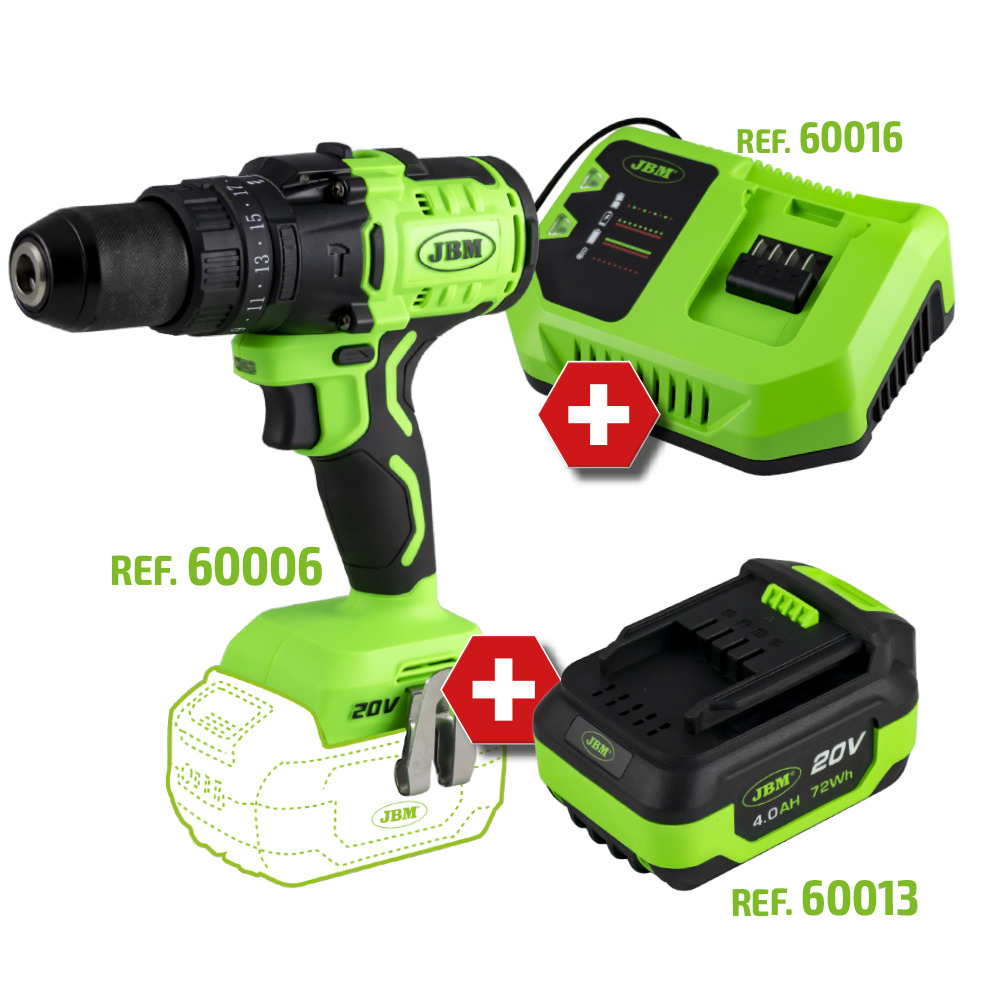 PROMO ELÉCTRIQUE: PERCEUSE 60006 +BATTERIE ET CHARGEUR