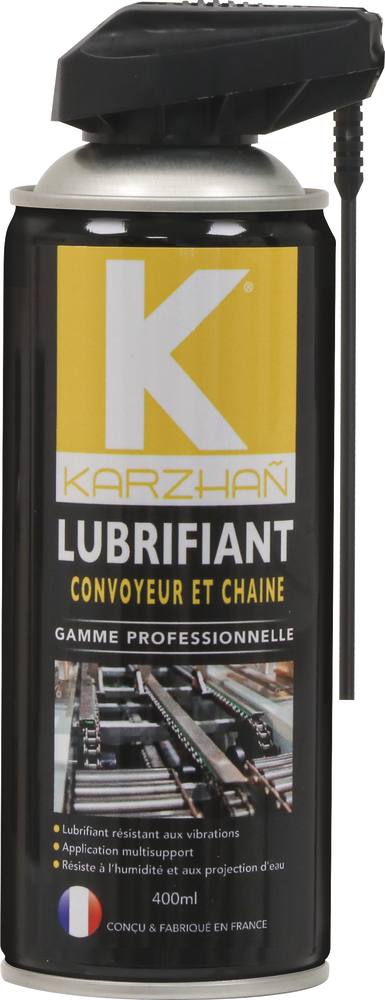 LUBRIFIANT CHAINE 400ML 2JETS KARZHAN